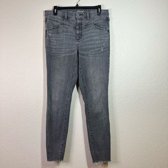 Universal Thread Women's High Rise Skinny Jeans Distressed Denim Gray 12/31R‎ - Picture 1 of 8